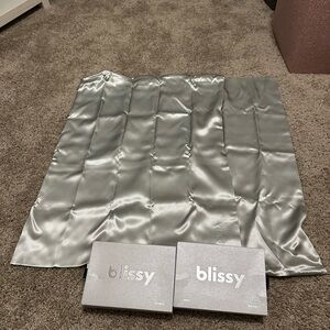 Blissy Gray Silk Pillowcases- Regular/Queen